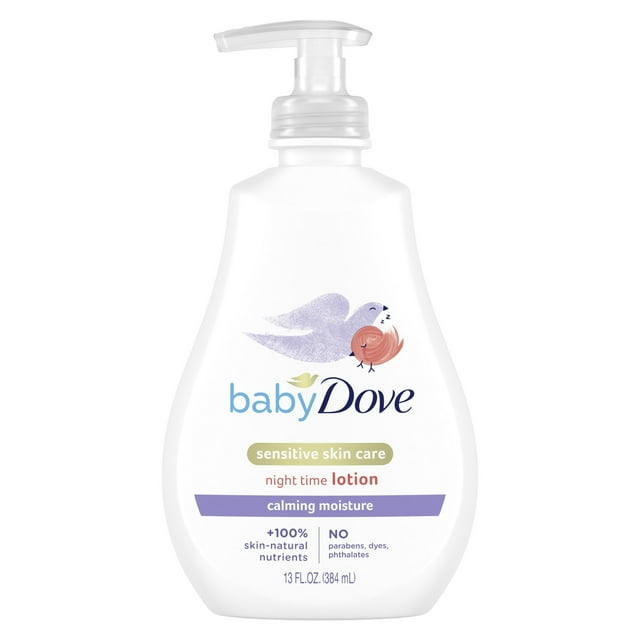 Baby Dove Sensitive Calming Moisture Scented Newborn Lotion Hypoallergenic & Dermatologist-Tested, 13 oz Baby Dove