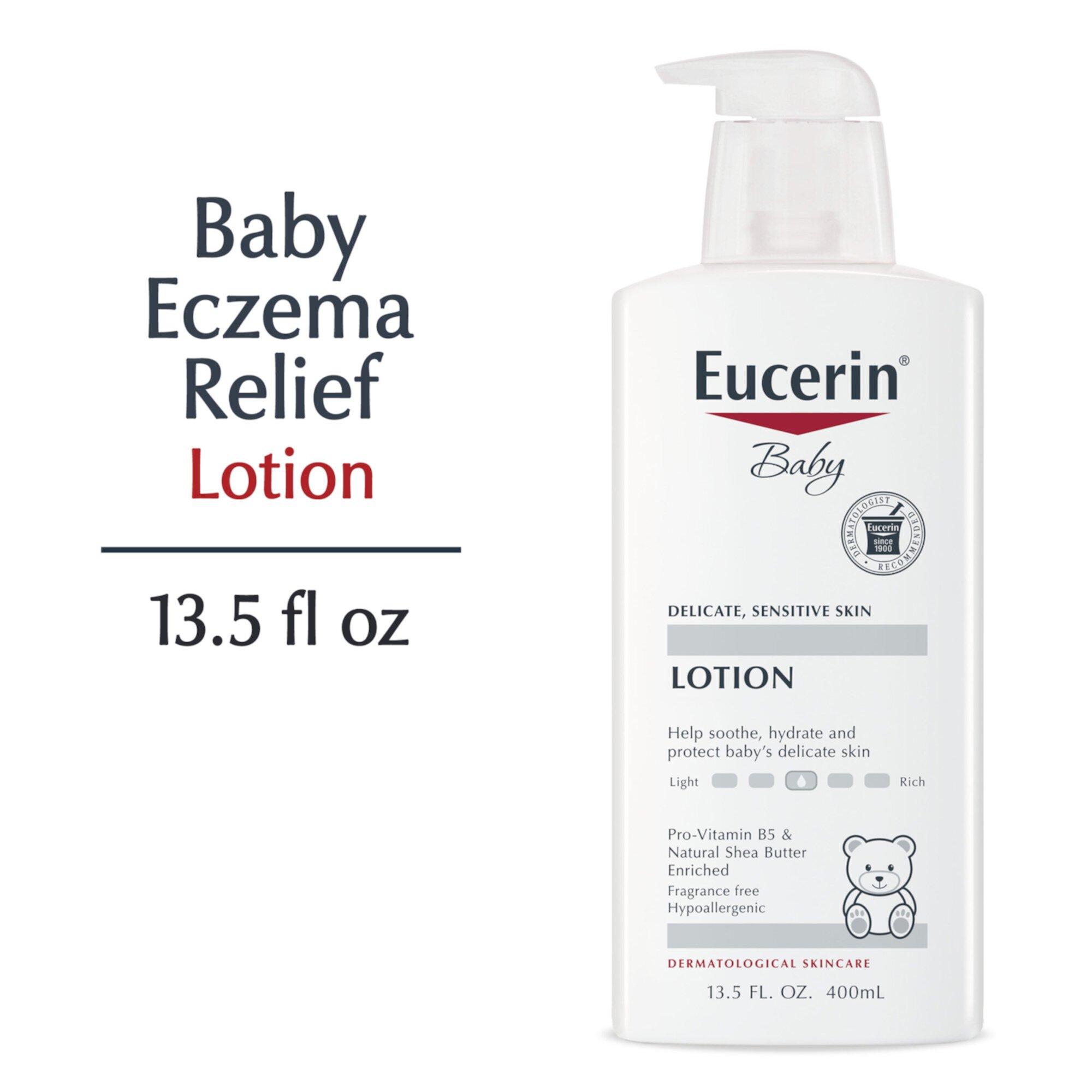 Eucerin Baby Lotion, Fragrance Free, 13.5 fl oz Bottle Eucerin