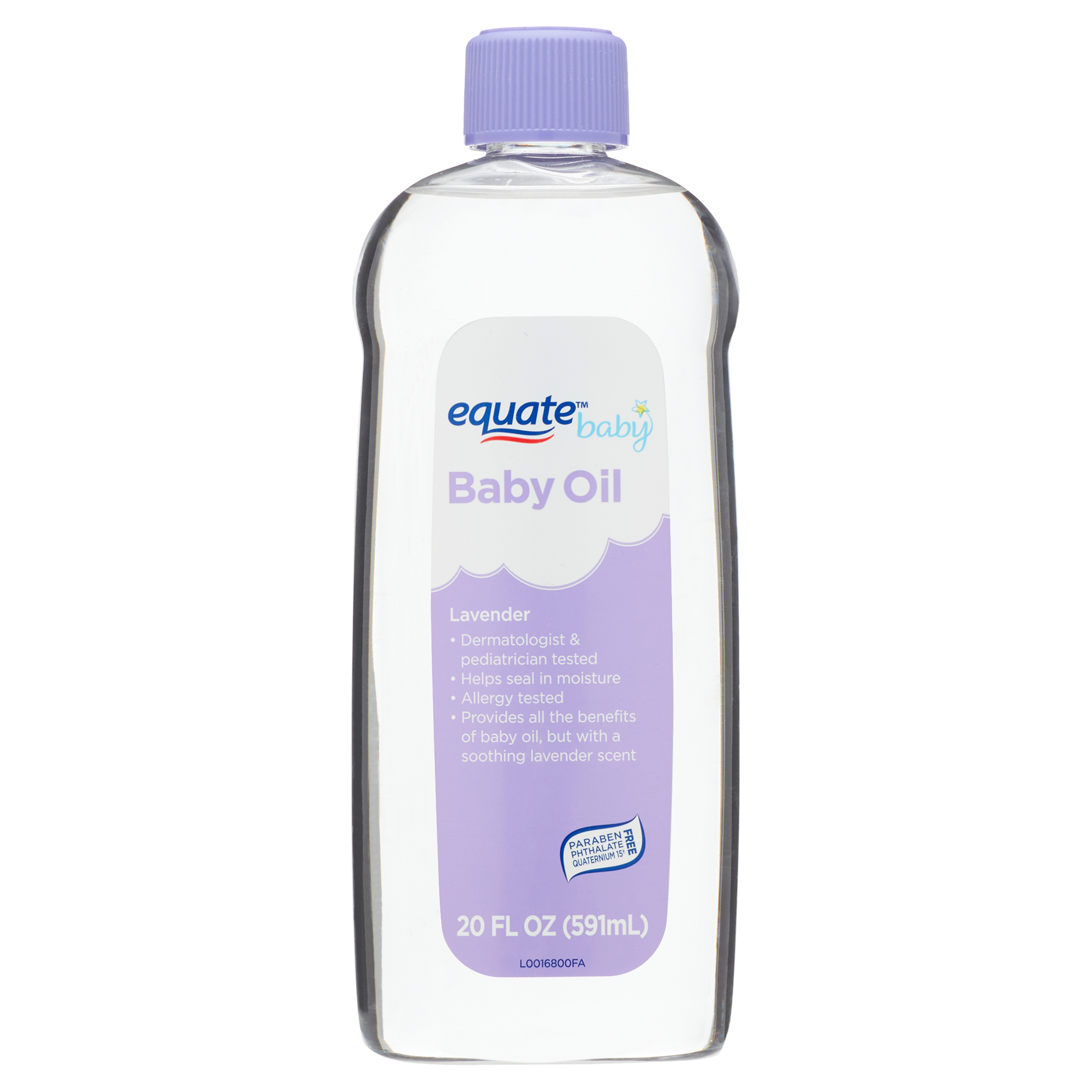 Equate Baby Lavender Baby Oil, 20 fl oz Equate