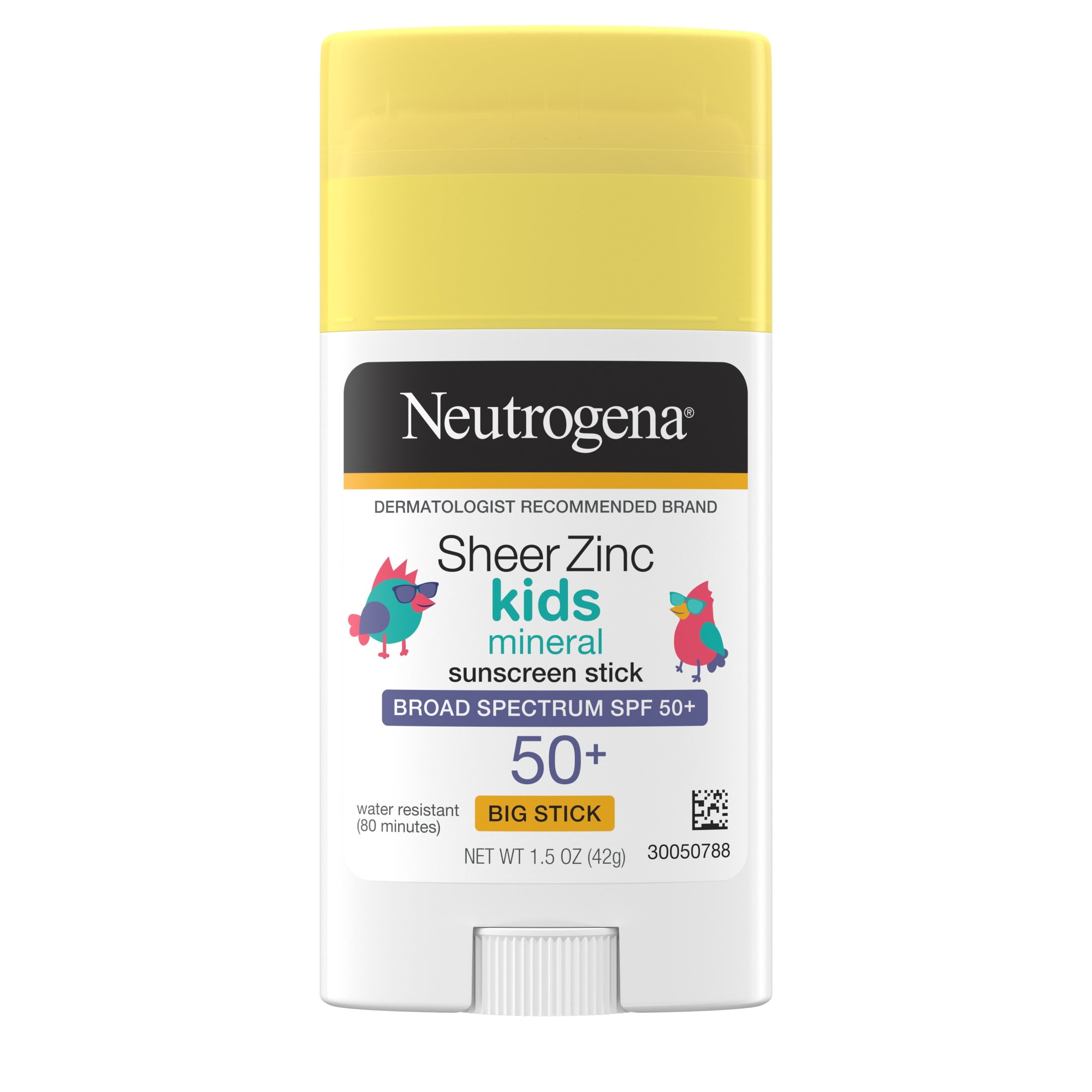 Neutrogena Sheer Zinc Kids Mineral Sunscreen Stick, SPF 50+, 1.5 oz Neutrogena