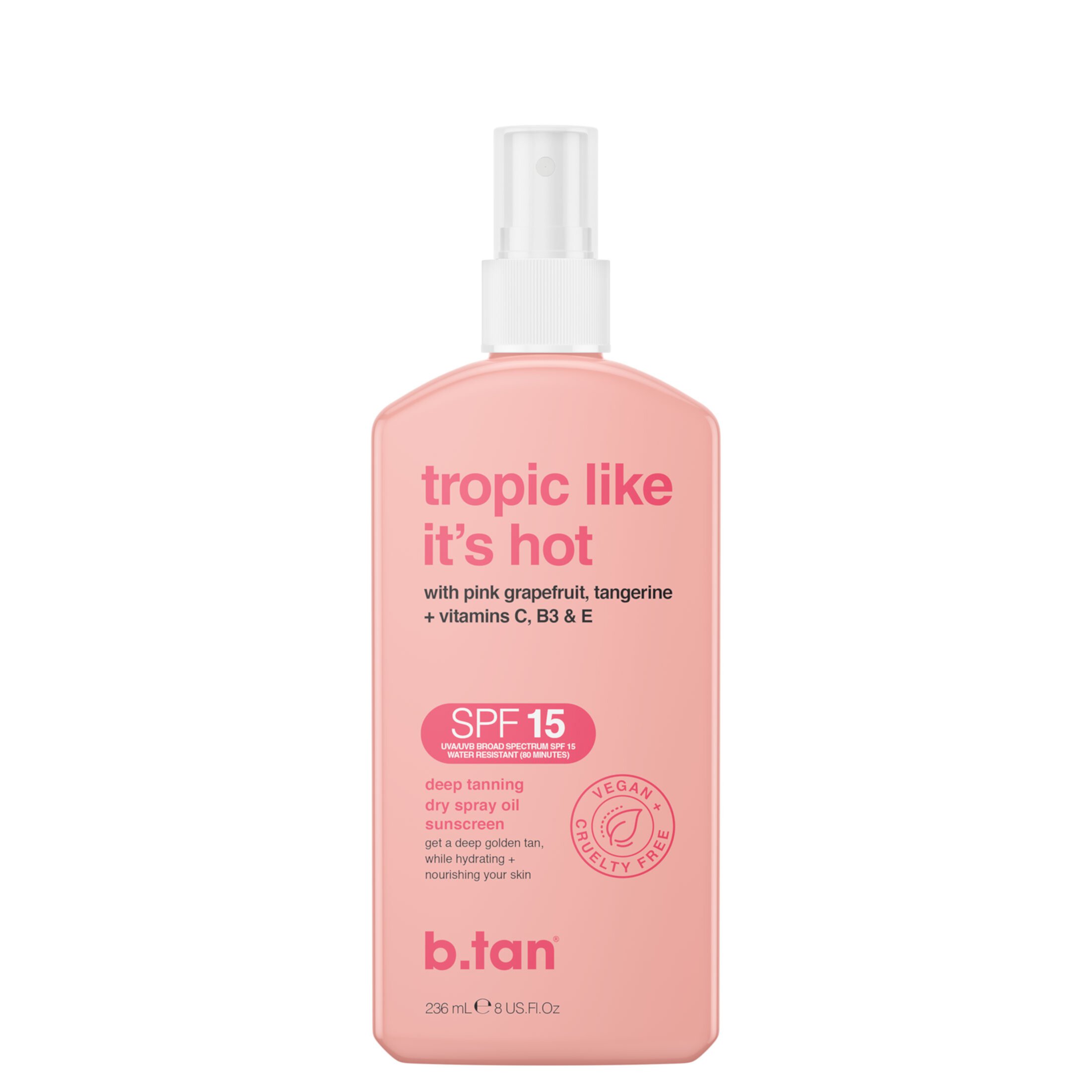 b.tan tropic like it's hot - SPF 15 tanning oil, 8 fl oz B.Tan