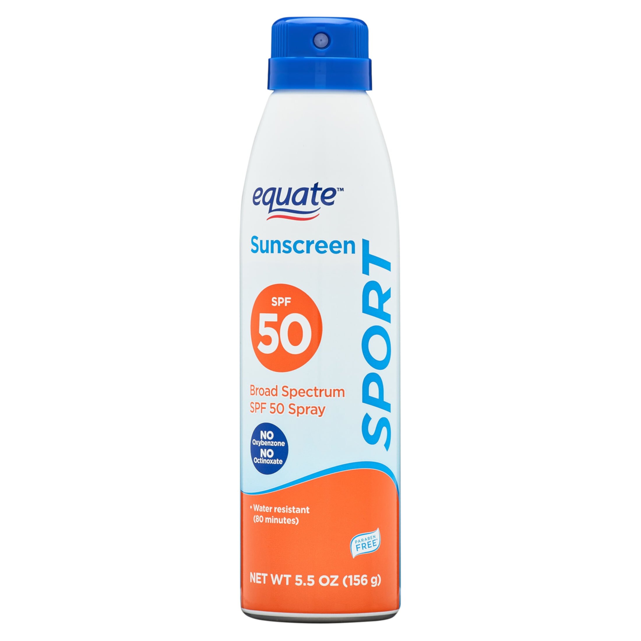 Equate Sport Broad Spectrum Sunscreen Spray, SPF 50, 5.5 oz Equate