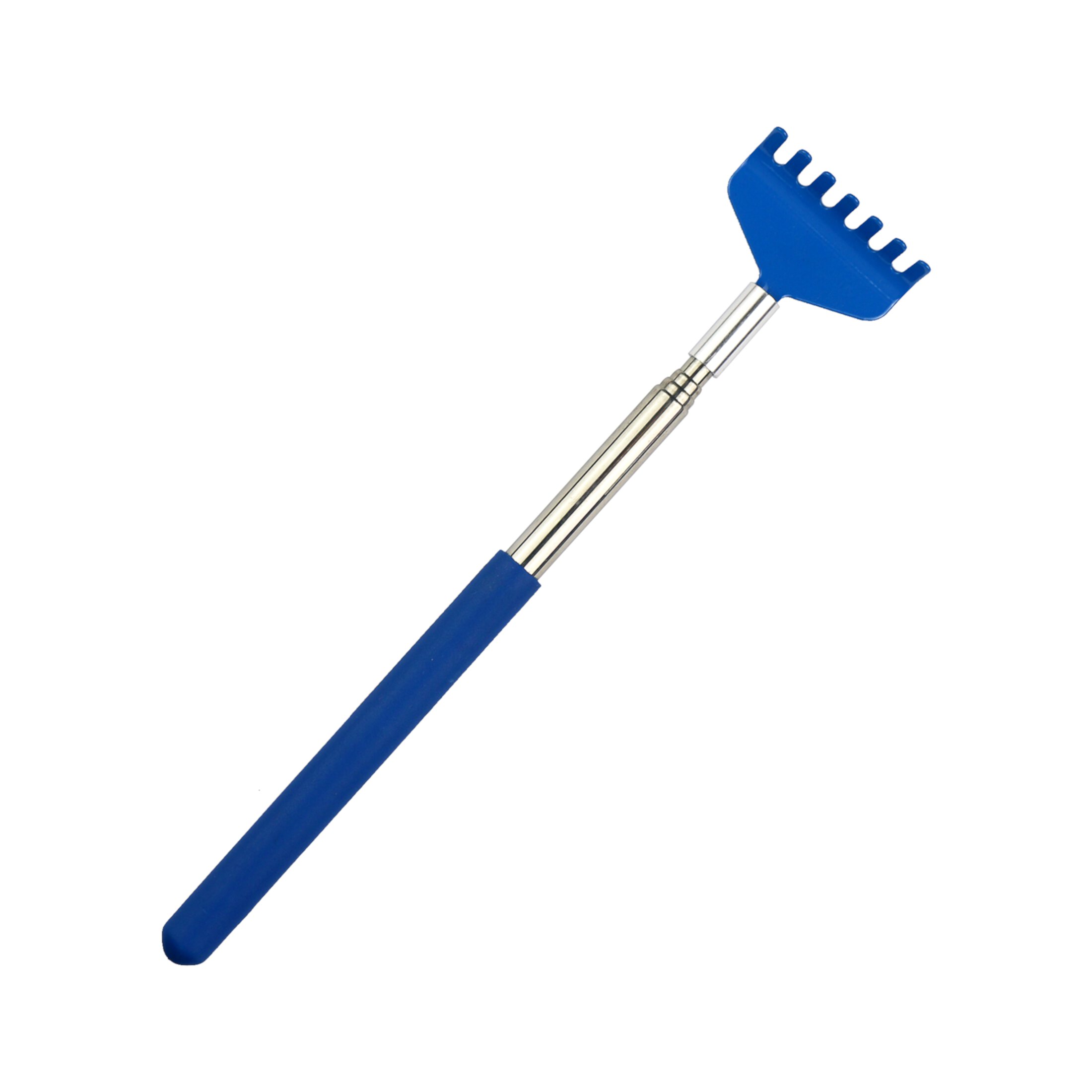 Telescoping Back Scratcher Metal Compact Extendable 4 Section 21-57.3cm Blue No Brand Nobrand