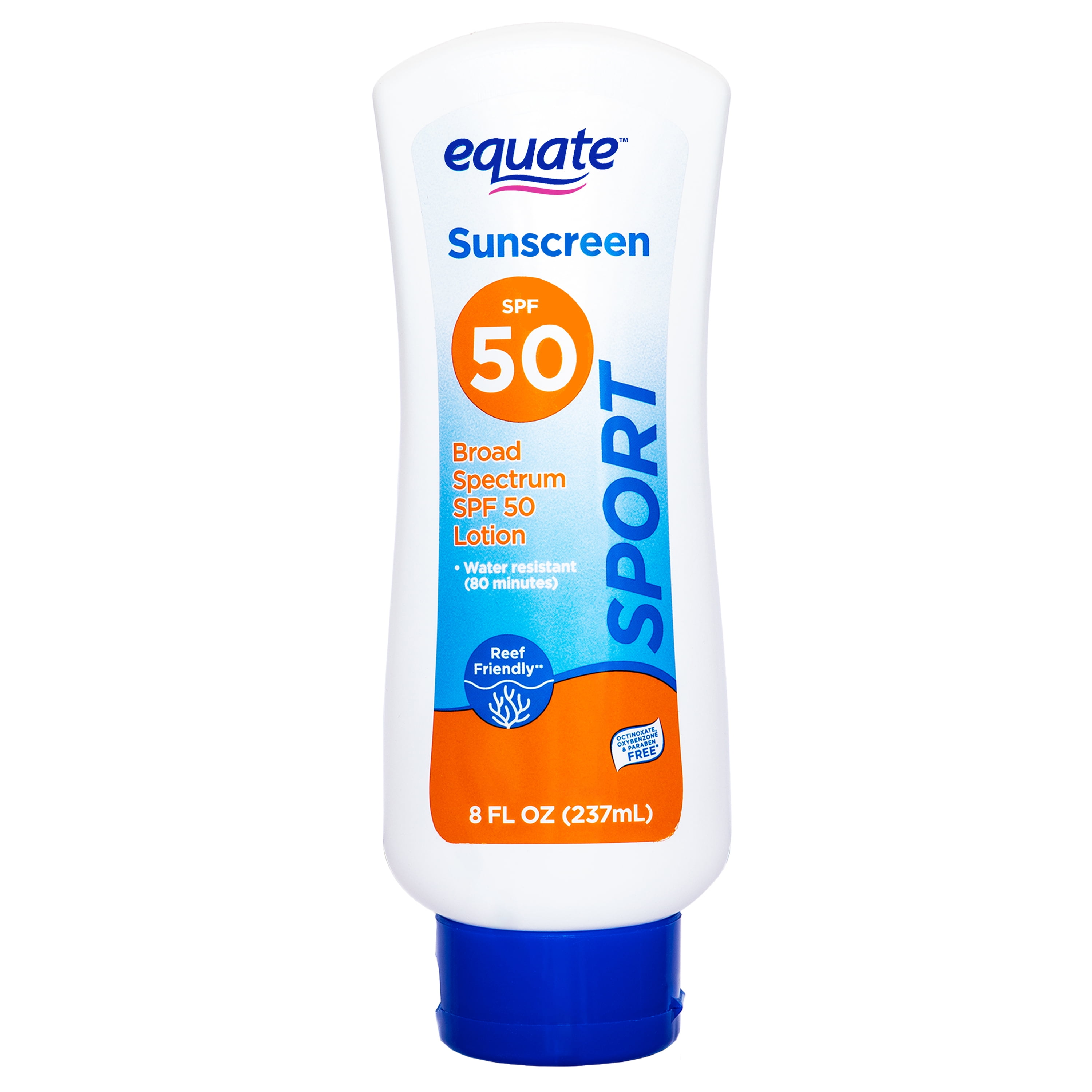 Equate Sport Broad Spectrum Sunscreen Lotion, SPF 50, 8 fl oz Equate