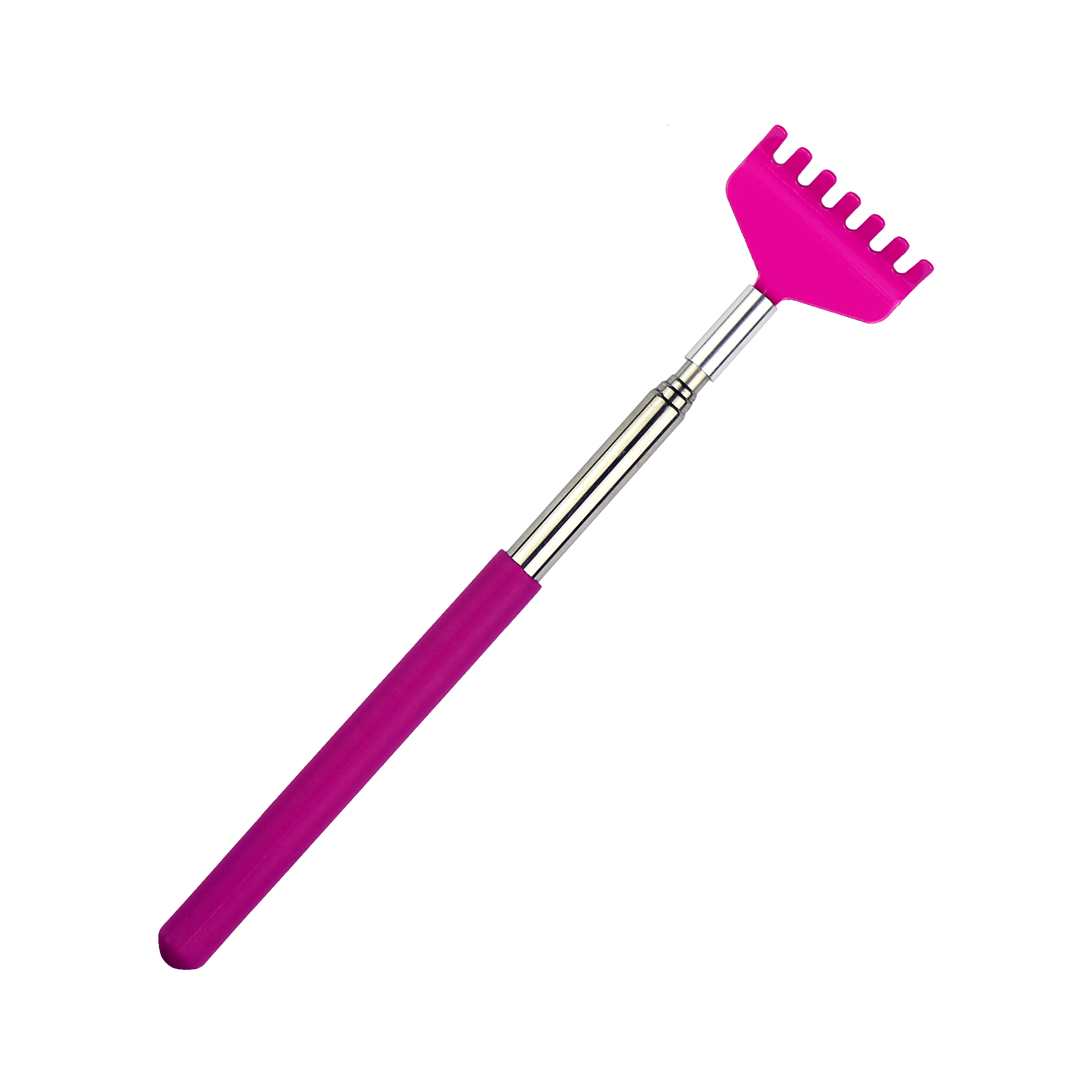 Telescoping Back Scratcher Metal Compact Extendable 4 Section 21-57.3cm Pink No Brand Nobrand