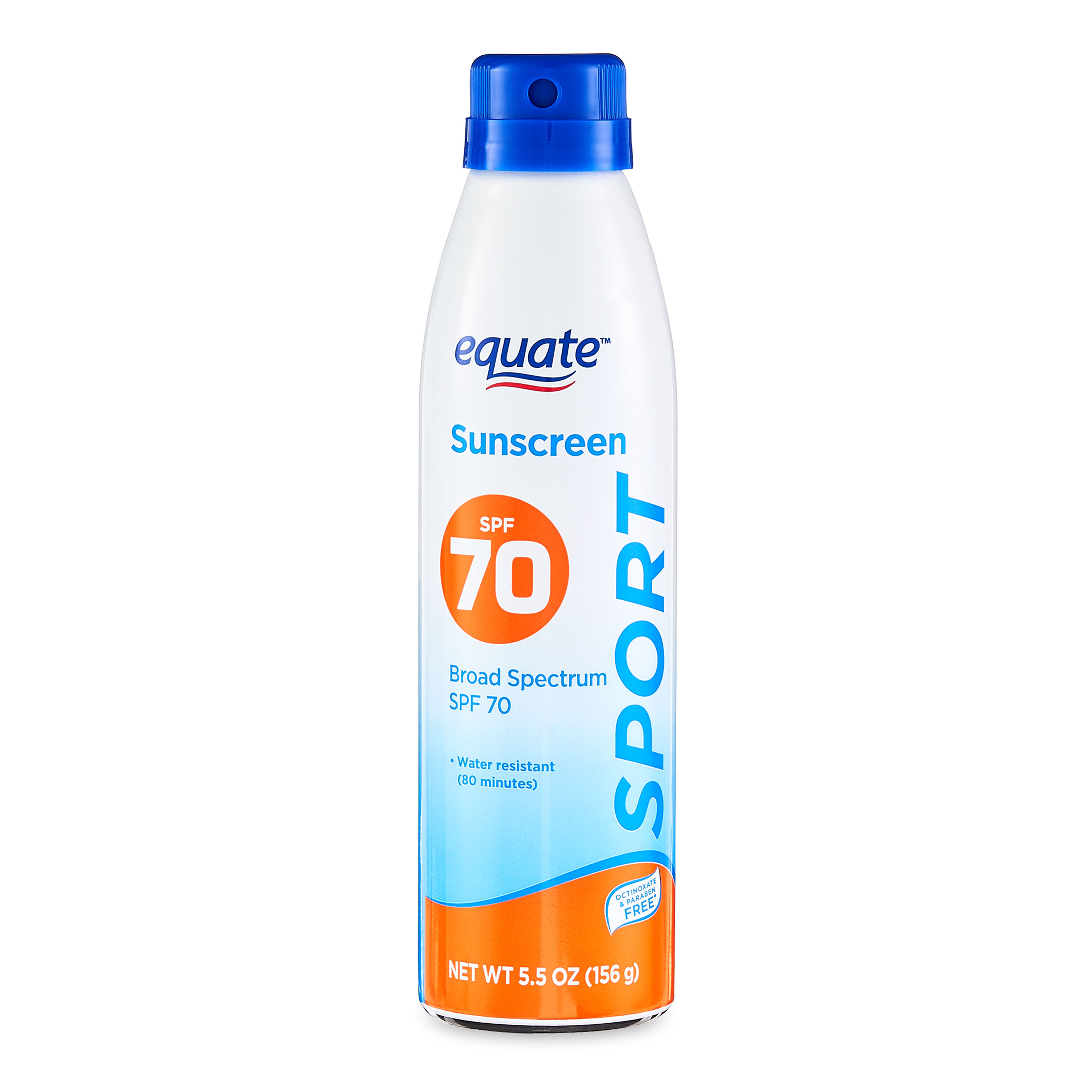 Equate Sport Broad Spectrum Sunscreen Spray, SPF 70, 5.5 oz Equate