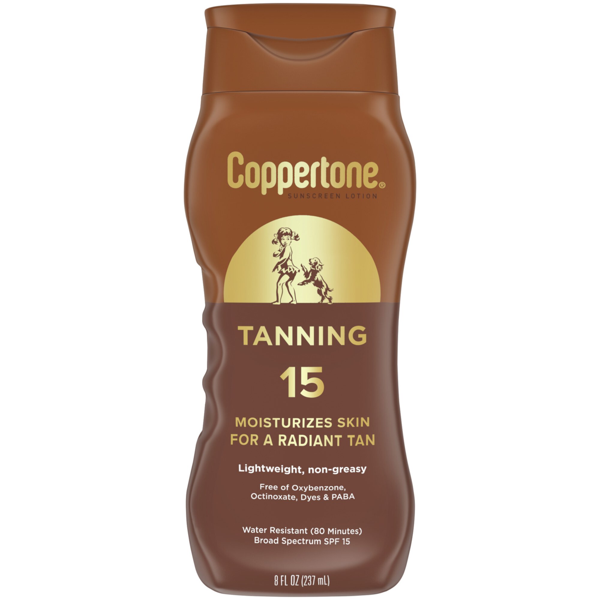 Лосьон для загара с SPF 15, широкий спектр защиты, 236 мл Coppertone