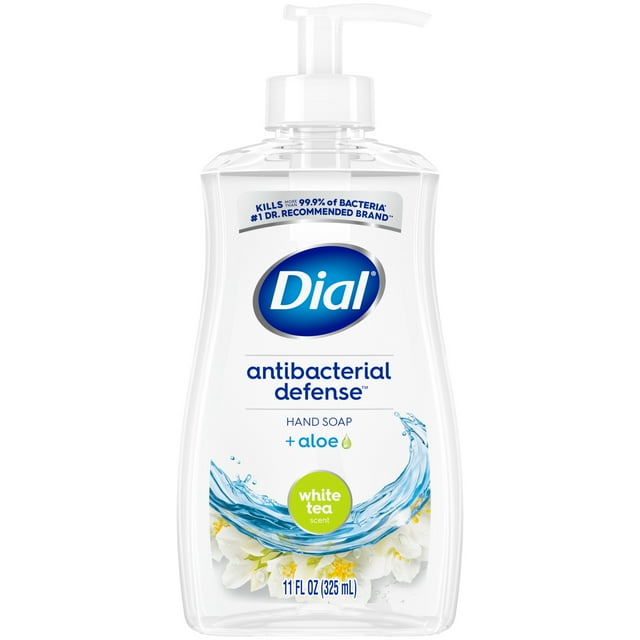 Dial Antibacterial Liquid Hand Soap, White Tea, 11 fl oz Dial