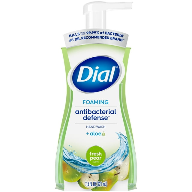 Dial Antibacterial Foaming Hand Wash, Fresh Pear, 7.5 fl oz Dial