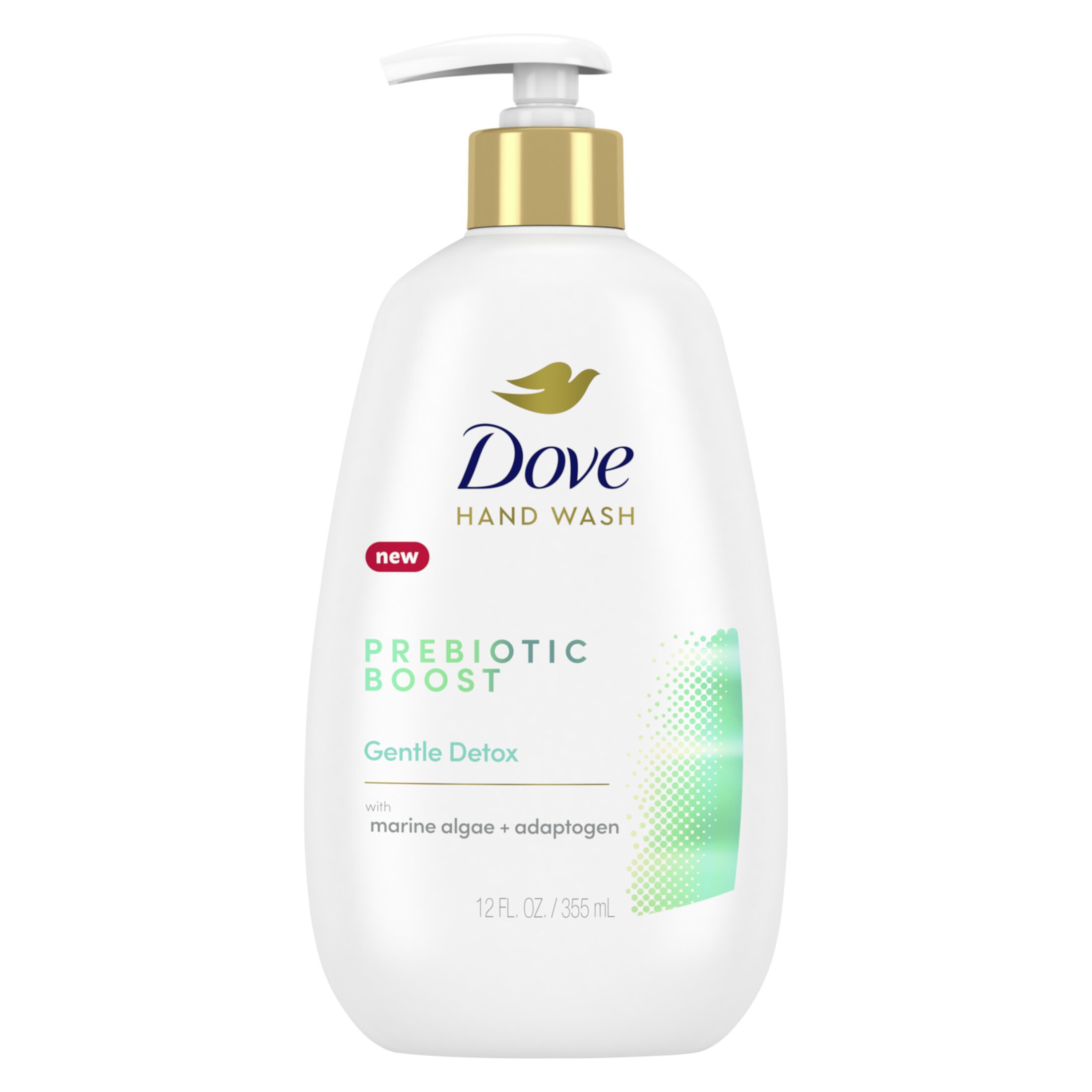 Dove Prebiotic Boost Hand Wash Gentle Detox Fresh Herbal Scent, 12 oz Dove