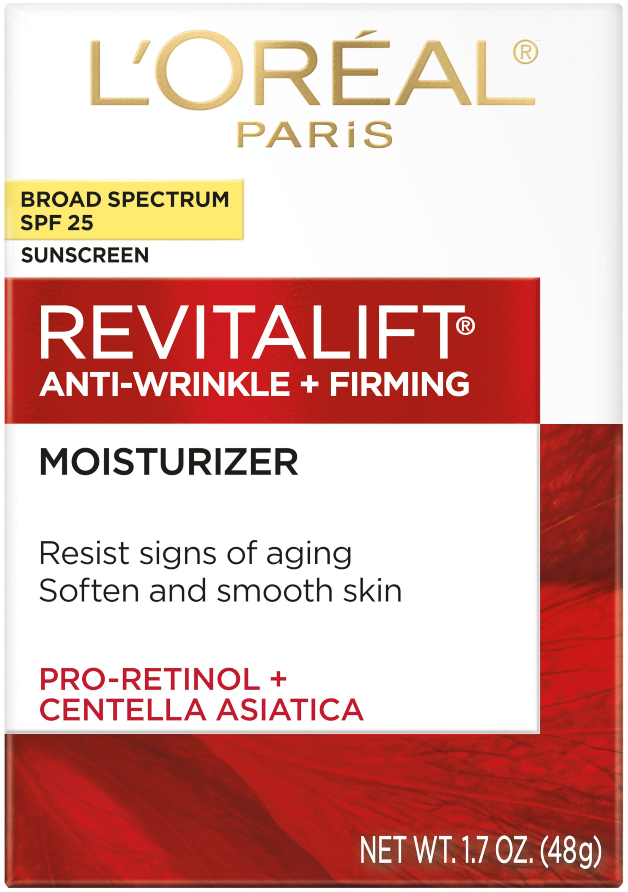 L'Oreal Paris Revitalift Anti-Wrinkle + Firming Face Moisturizer, SPF 25, 1.7 oz L'Oréal Paris