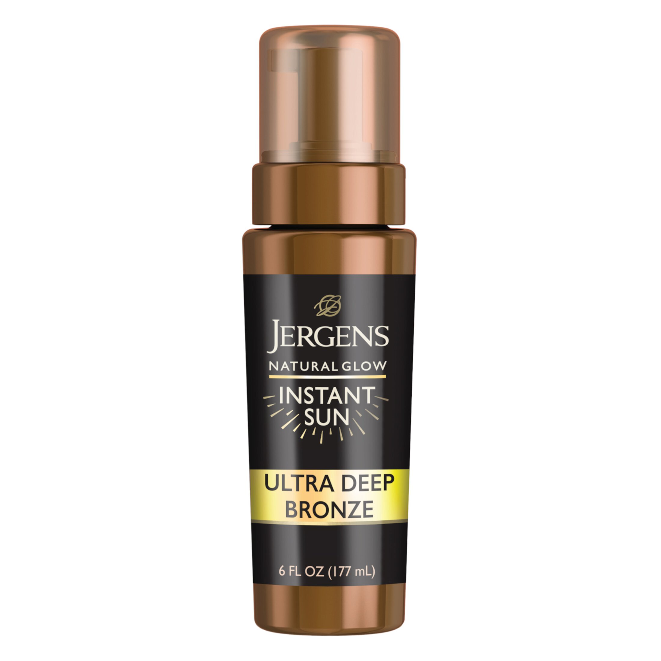 Jergens Natural Glow Instant Sun Sunless Tanning Mousse, Body Self Tanner, Ultra Deep Bronze, 6 oz Visit the Jergens Store