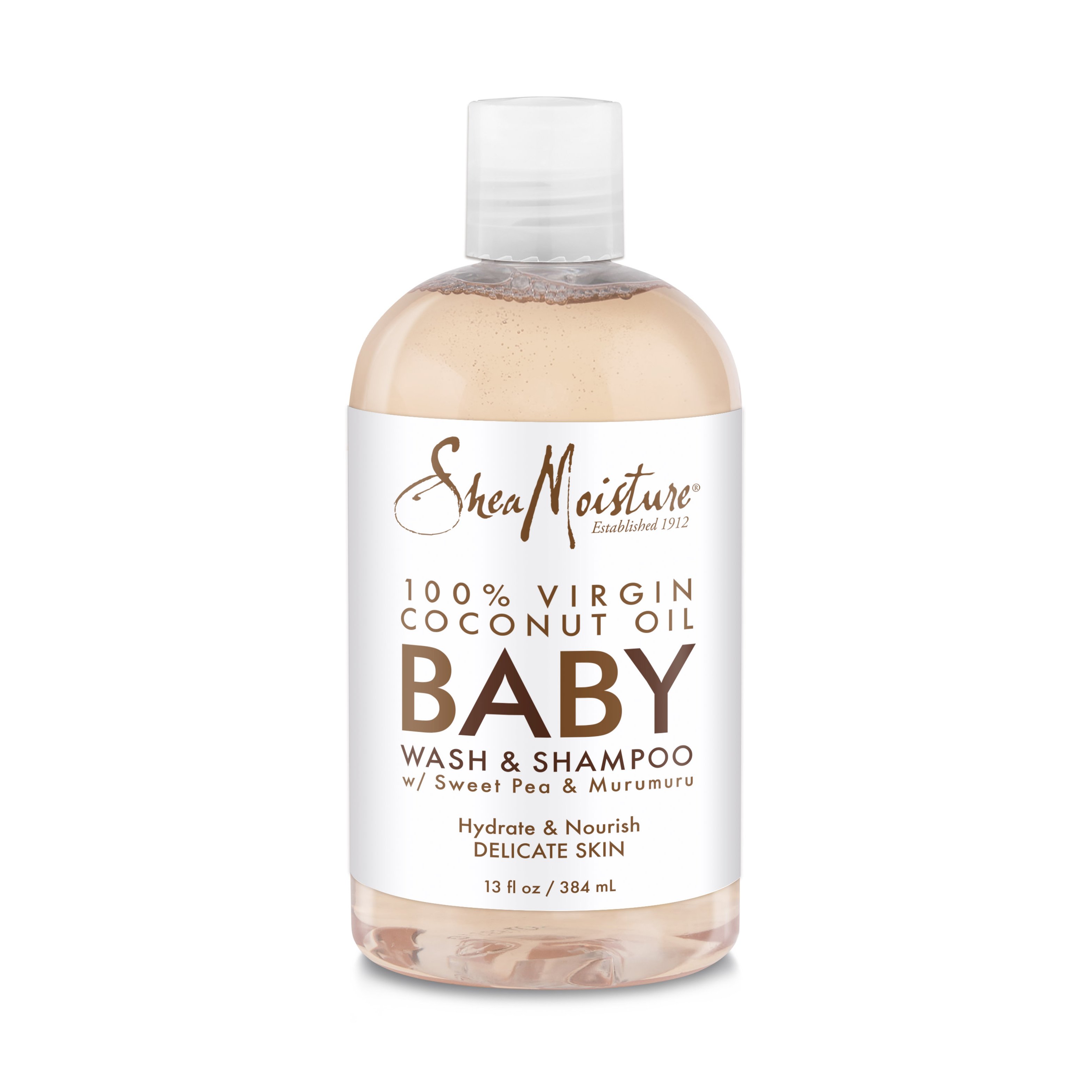 SheaMoisture Newborn Baby Wash & Shampoo 100% Virgin Coconut Oil All Skin, 13 fl oz SheaMoisture