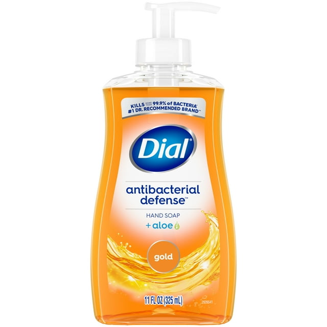 (3 pack) Dial Antibacterial Liquid Hand Soap, Gold, 11 fl oz Dial