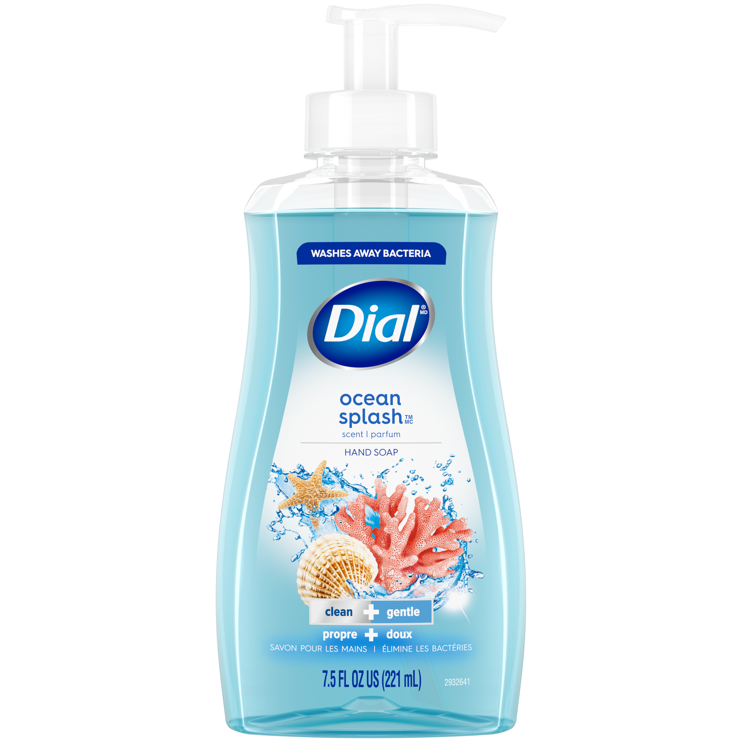 Dial Liquid Hand Soap, Ocean Splash, 7.5 fl oz Dial