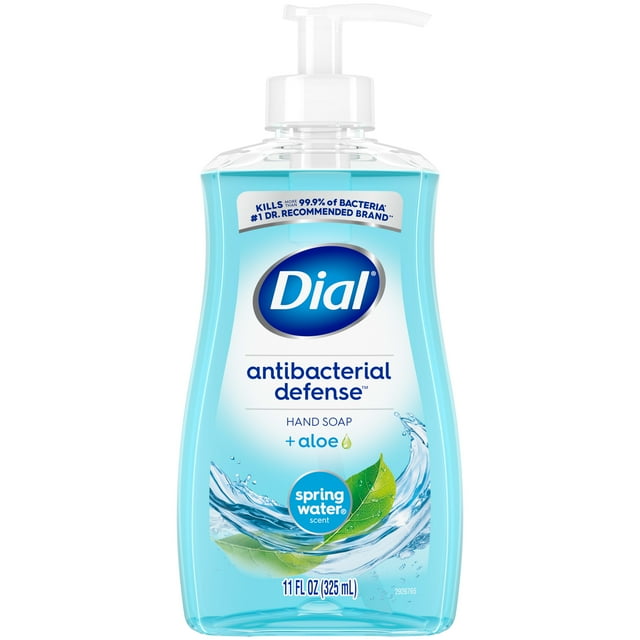 Dial Antibacterial Liquid Hand Soap, Spring Water, 11 fl oz Dial