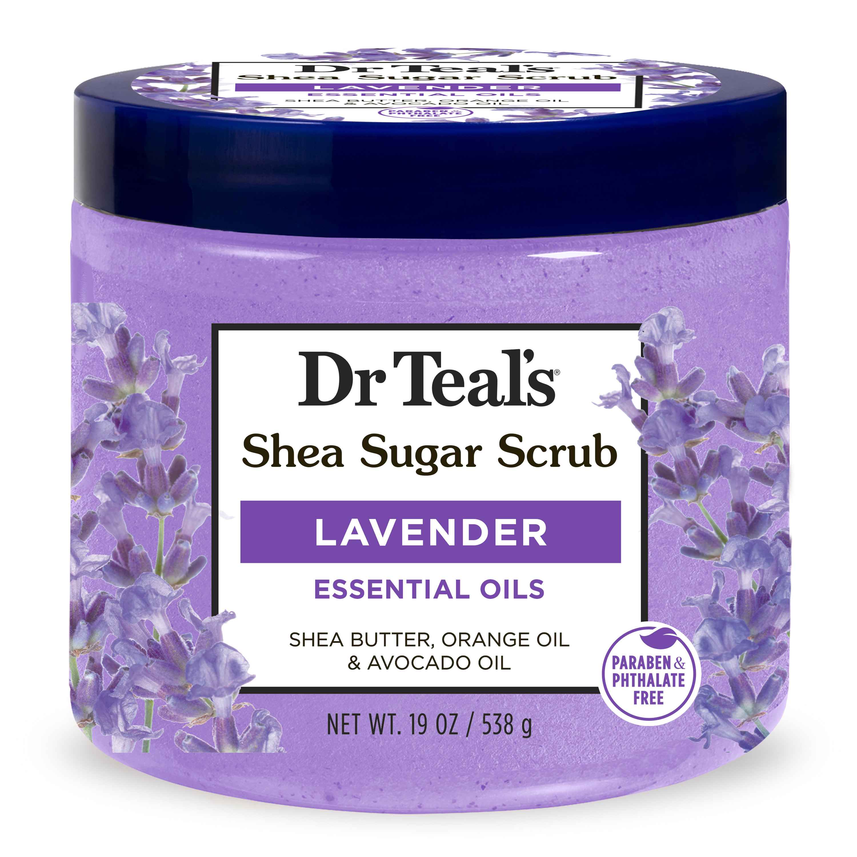 Dr Teal's Shea Sugar Body Scrub with Lavender Essential Oils, 19 oz Dr Teal's