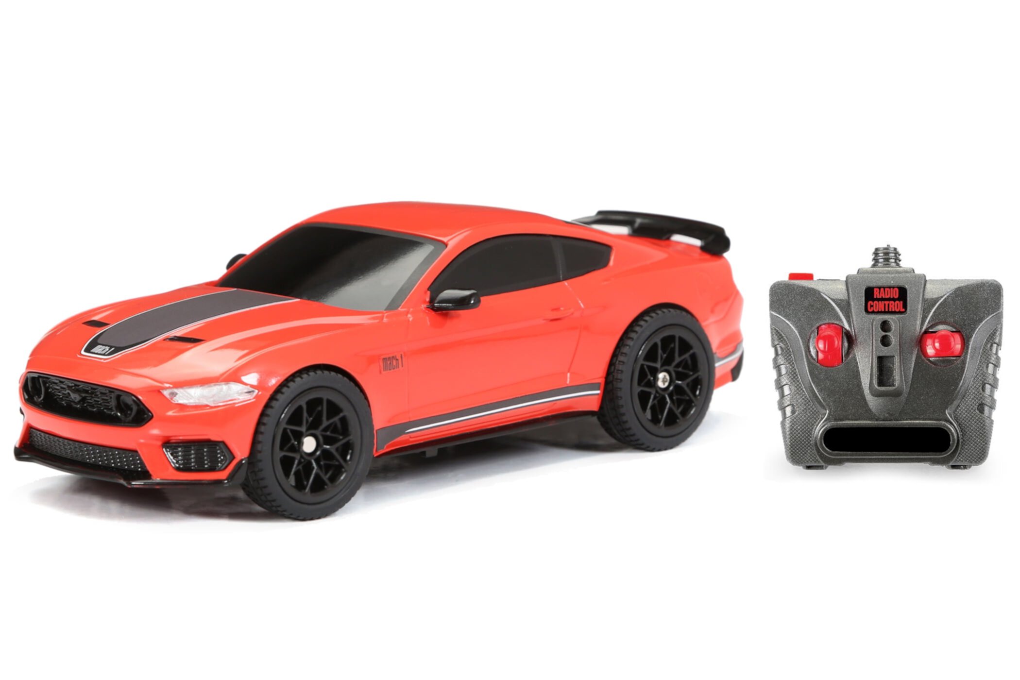 Adventure Force (1:24) Ford Mustang Mach 1 Battery Remote Control Red Sports Car, 2423-13R Adventure Force