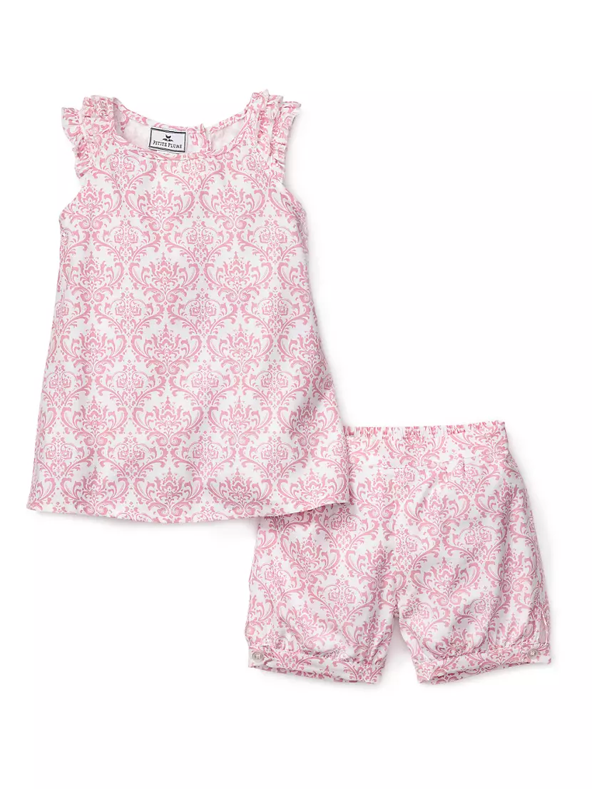 Little Girl's &amp; Girl's Vintage Rose Amelie Short Set Petite Plume