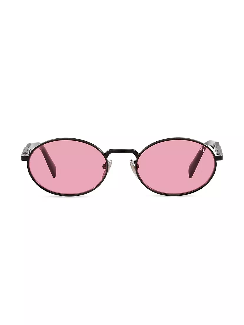 55MM Oval Sunglasses Prada