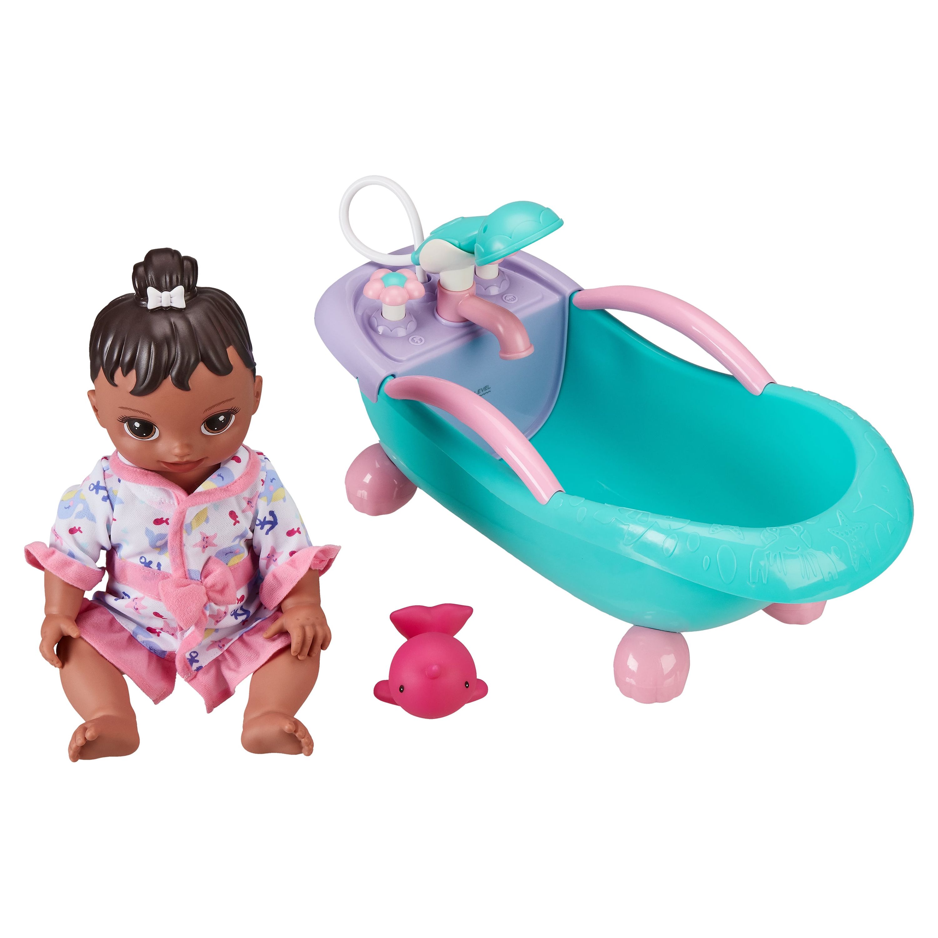 My Sweet Love Soft Baby Doll and Motorized Bathtub Set, 3 Pieces, African American My Sweet Love