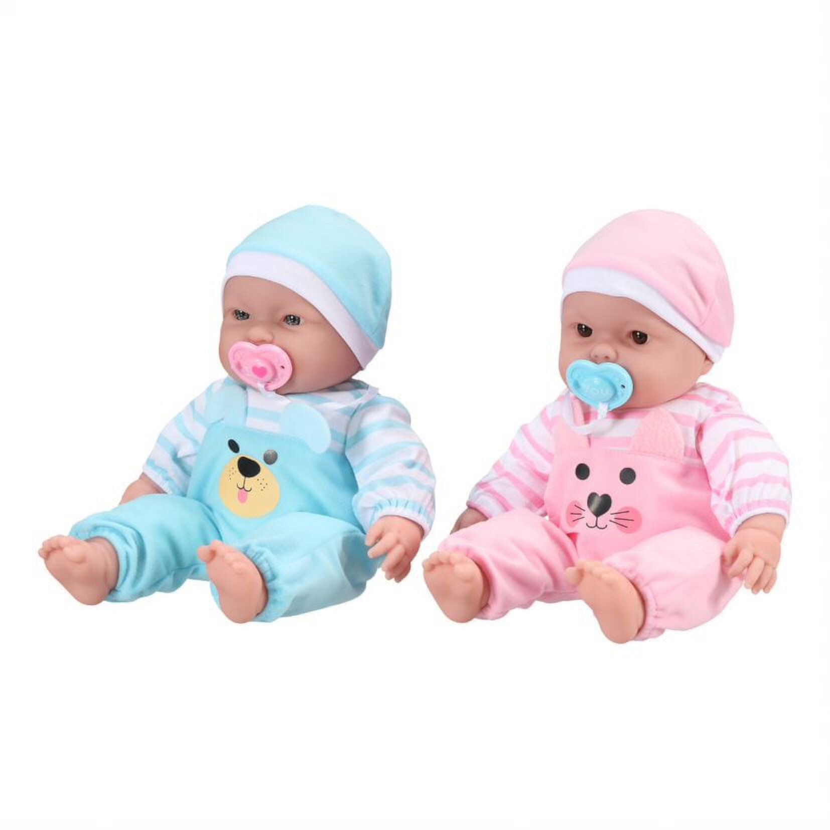 My Sweet Love Happy Twins Set, 6 Pieces Featuring Two 15" Soft Body Dolls, Perfect for Children 2+ My Sweet Love