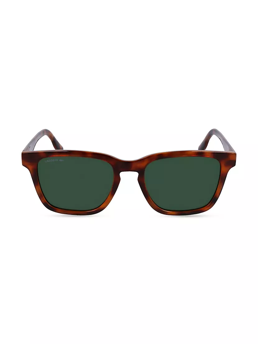 Color Block Sport-Inspired 53MM Rectangular Sunglasses Lacoste