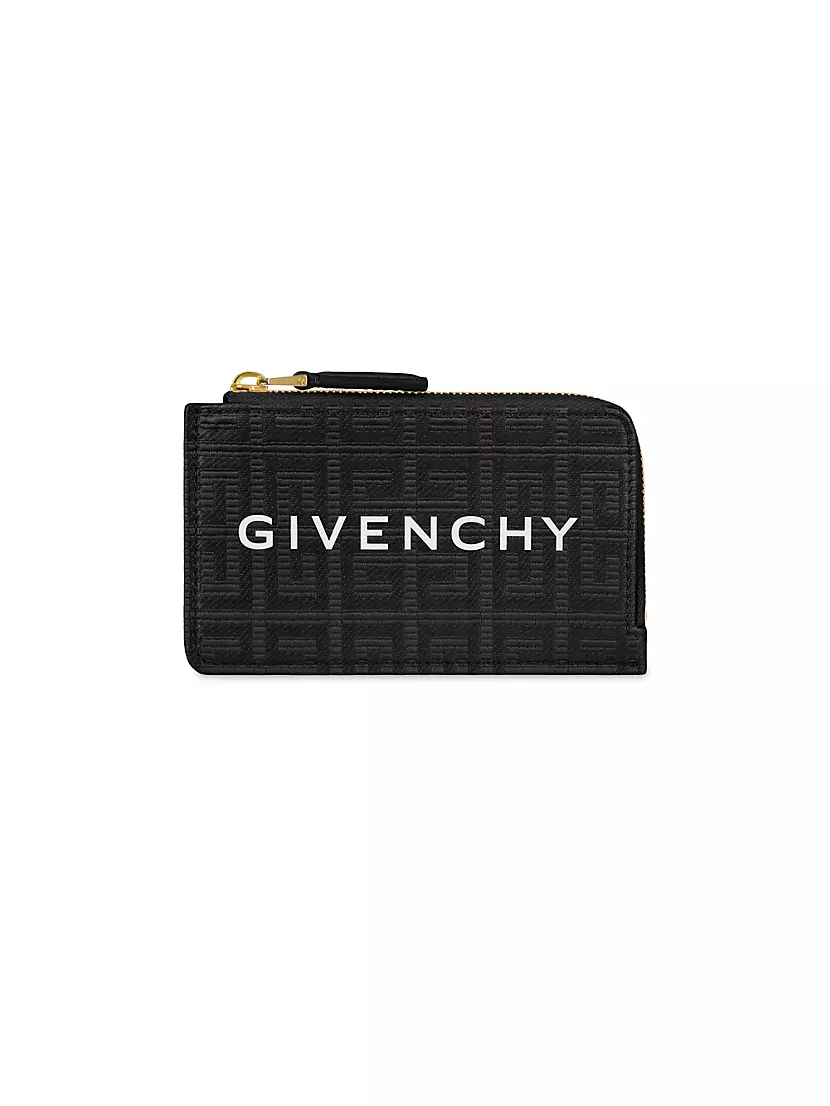 Кардхолдер Givenchy G Cut в 4G покрытом канвасе и коже Givenchy