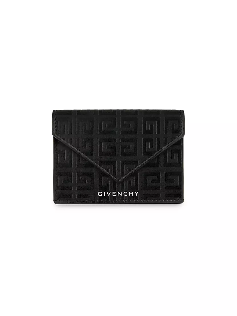 G Cut Compact Wallet in 4G Leather Givenchy