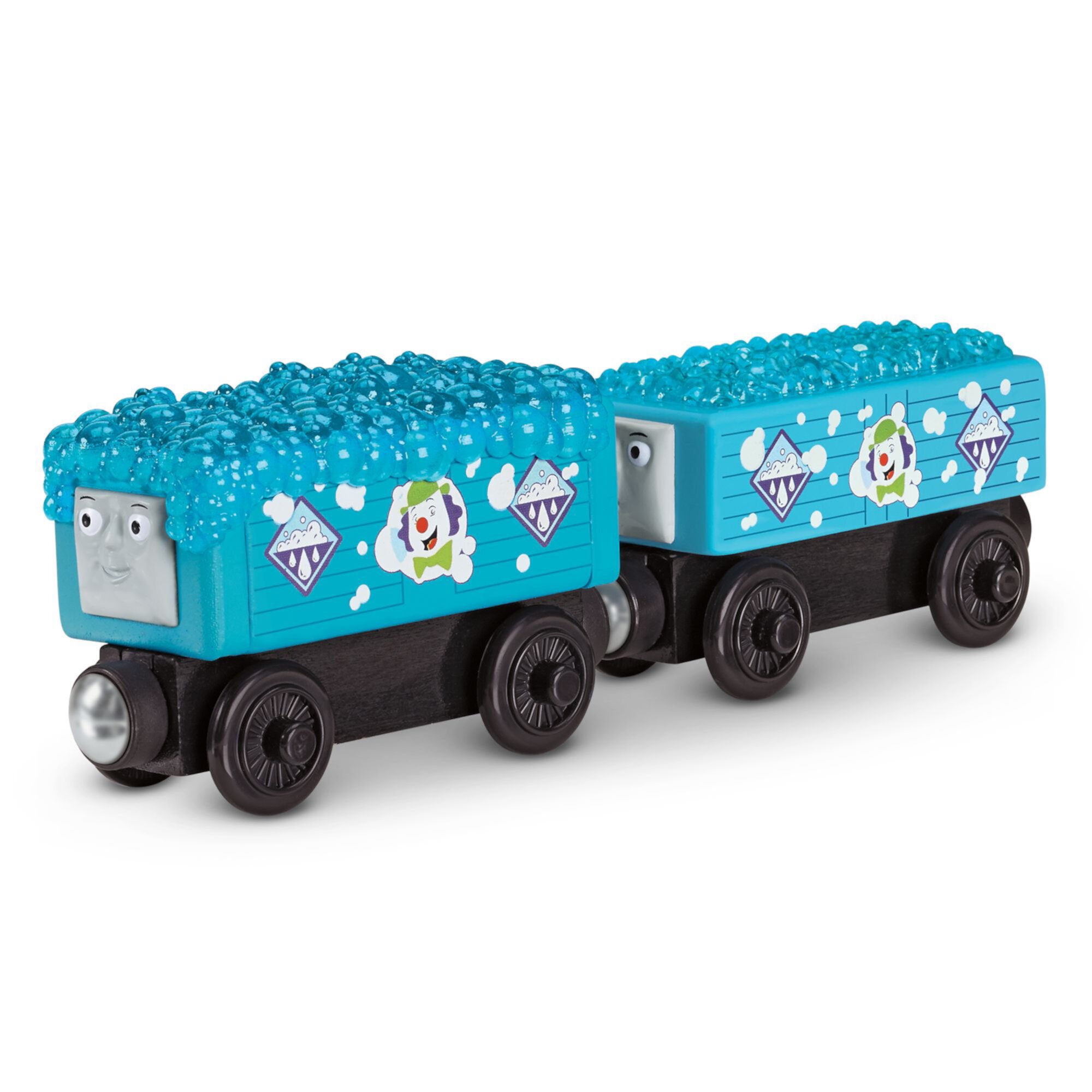 Fisher-Price Thomas & friendsTM Logan Ferroviario de Madera y el Paquete de Accesorios de Grandes Motores Azules Fisher-Price