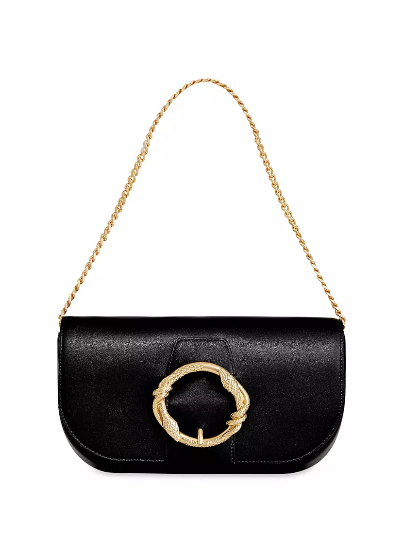 Snake Ring Leather Crossbody Bag Rebecca Minkoff