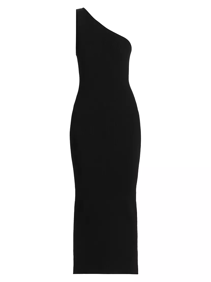 Женское Вечернее Платье Totême Ribbed One-Shoulder Maxi Toteme