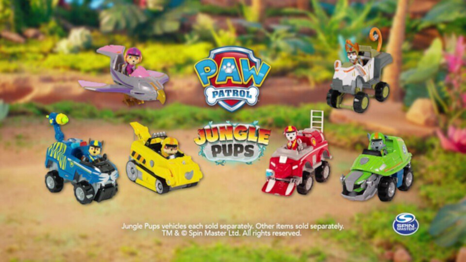 PAW Patrol Jungle Pups, Rocky Turtle Vehicle with Figure, Toys for Kids Ages 3 and Up Paw Patrol