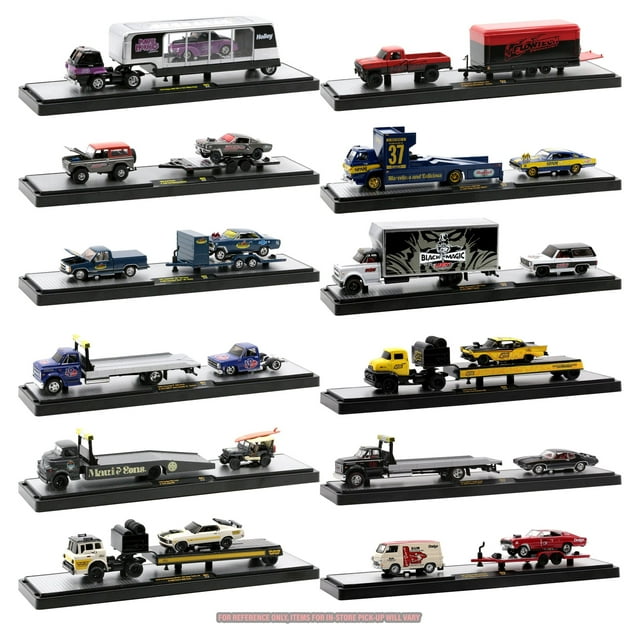 M2 Machines 36000 Auto-Haulers 1:64 Scale Diecast Toy Cars (2 or 3 Vehicles, Styles and Quantity May Vary Per Release) M2 Machines