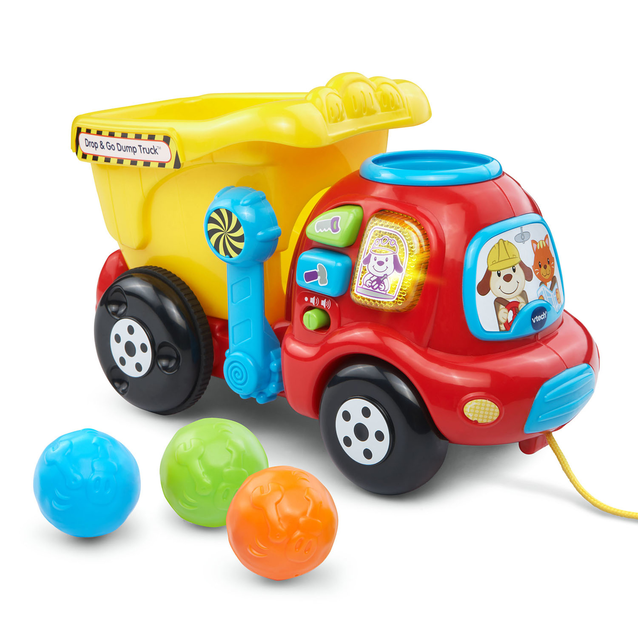 VTech Drop and Go Dump Truck Push & Pull Toys with Accessories Included, Baby and Toddler Toys Visit the VTech Store