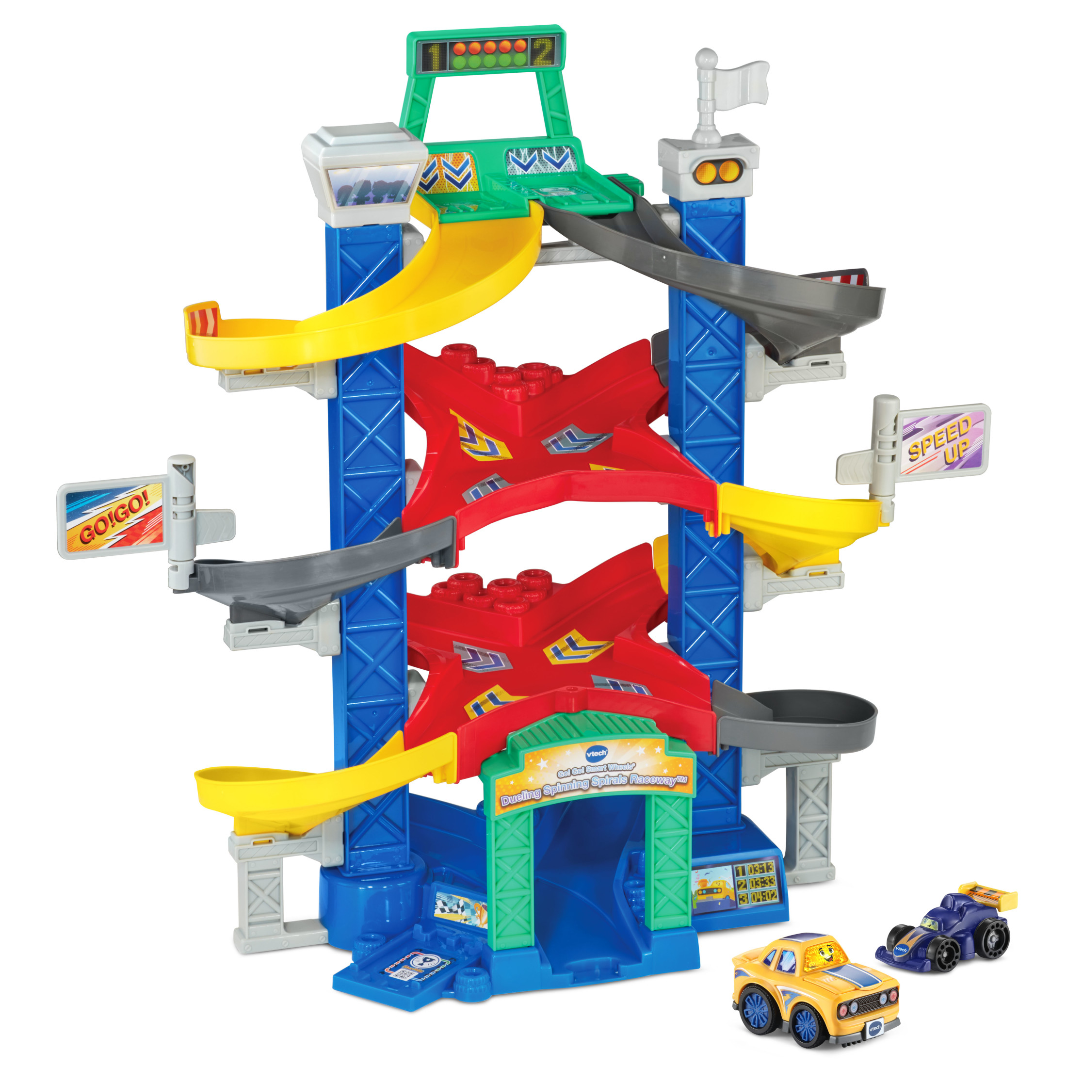 VTech Go! Go! Smart Wheels Dueling Spinning Spirals Raceway Play Vehicles Baby and Toddler Toys Visit the VTech Store