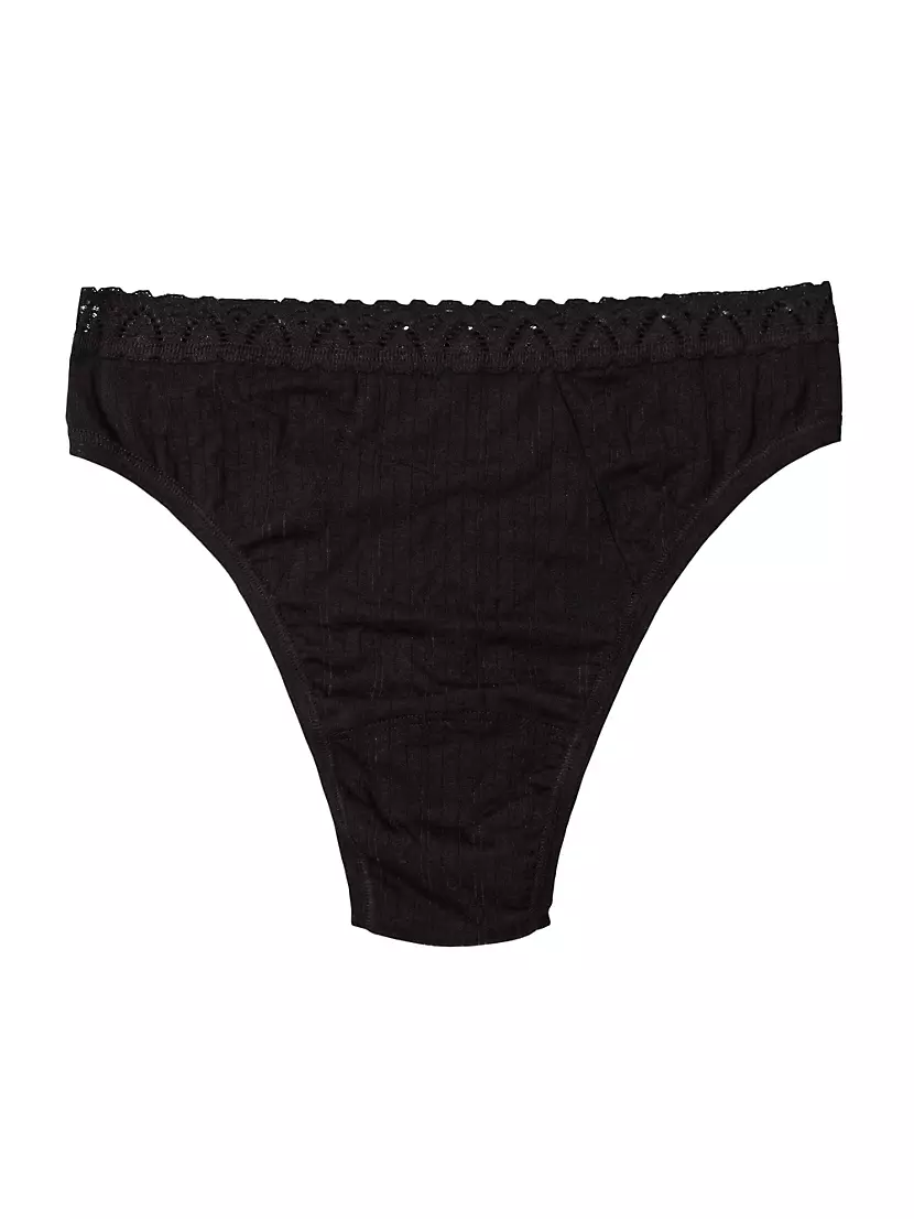 MicroStripe High-Waist Thong Hanky Panky