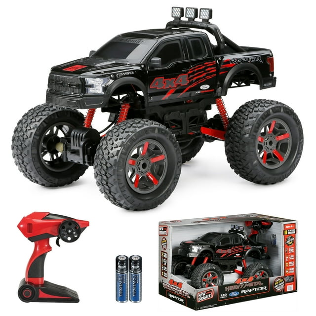 New Bright (1:10) Ford F-150 Battery Remote Control Heavy Metal 4X4 Black Truck, 21089U-K New Bright