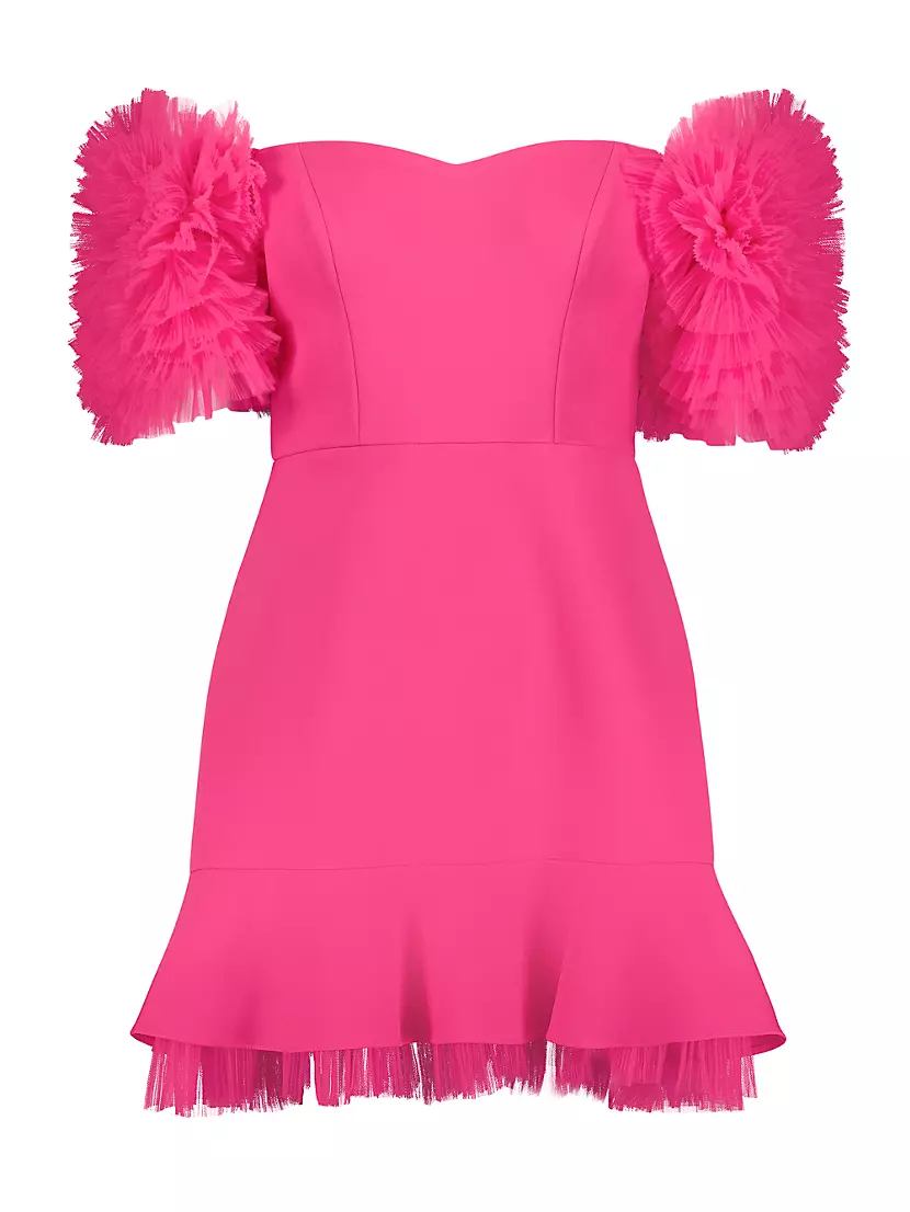 Off-The-Shoulder Ruffled Minidress BCBGMAXAZRIA