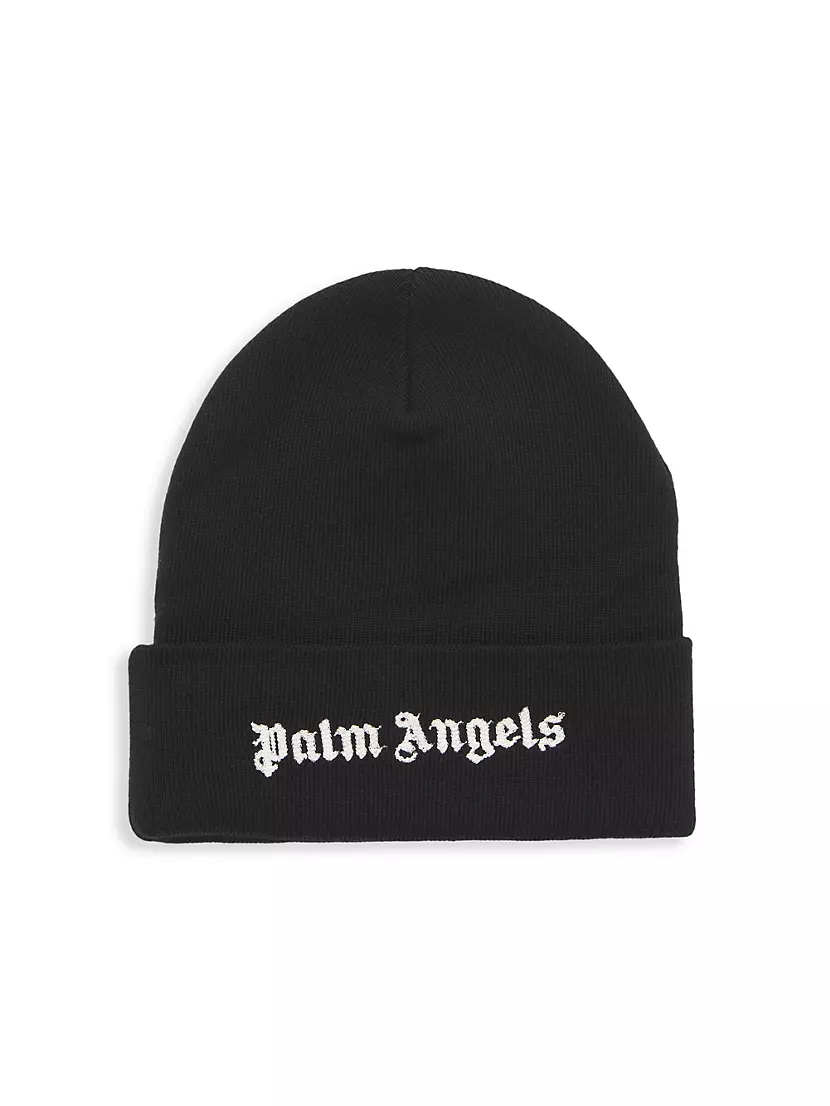 Шапка бини PALM ANGELS Logo Cotton Knit PALM ANGELS