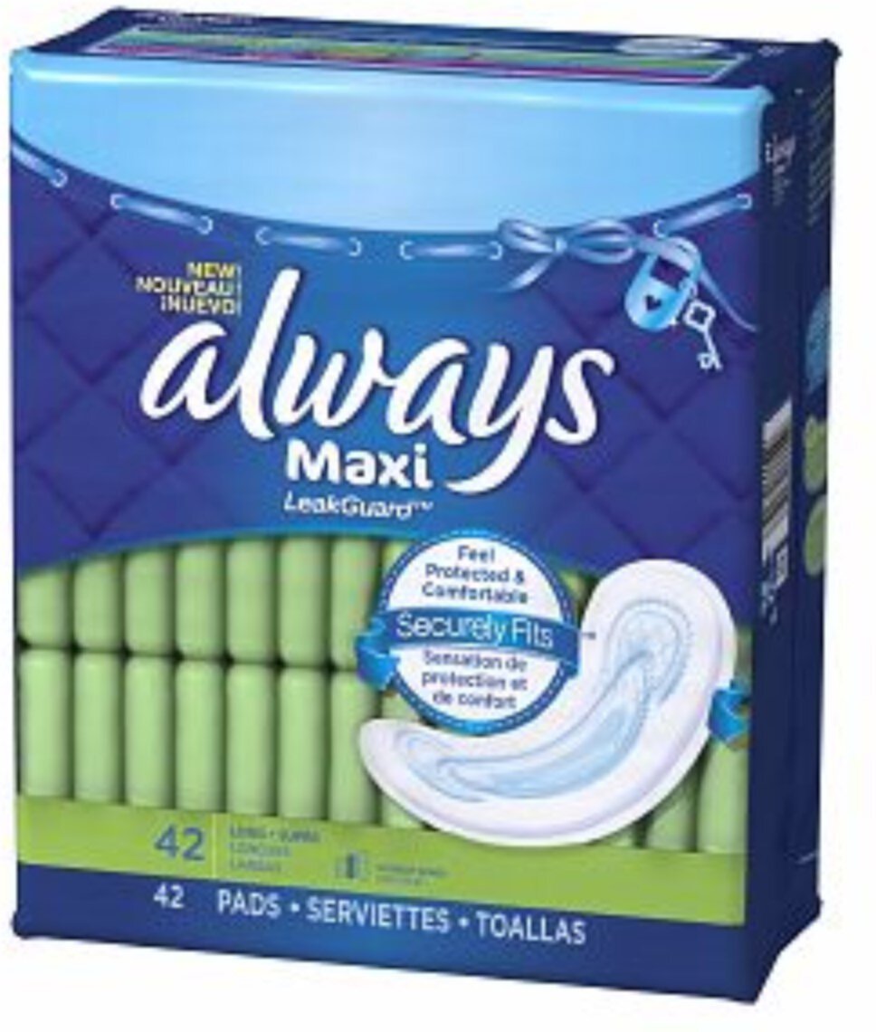 Always Maxi Toallas Sanitarias sin Alas, Largas-super, 42 Unidades (Paquete de 2) Visit the Always Store