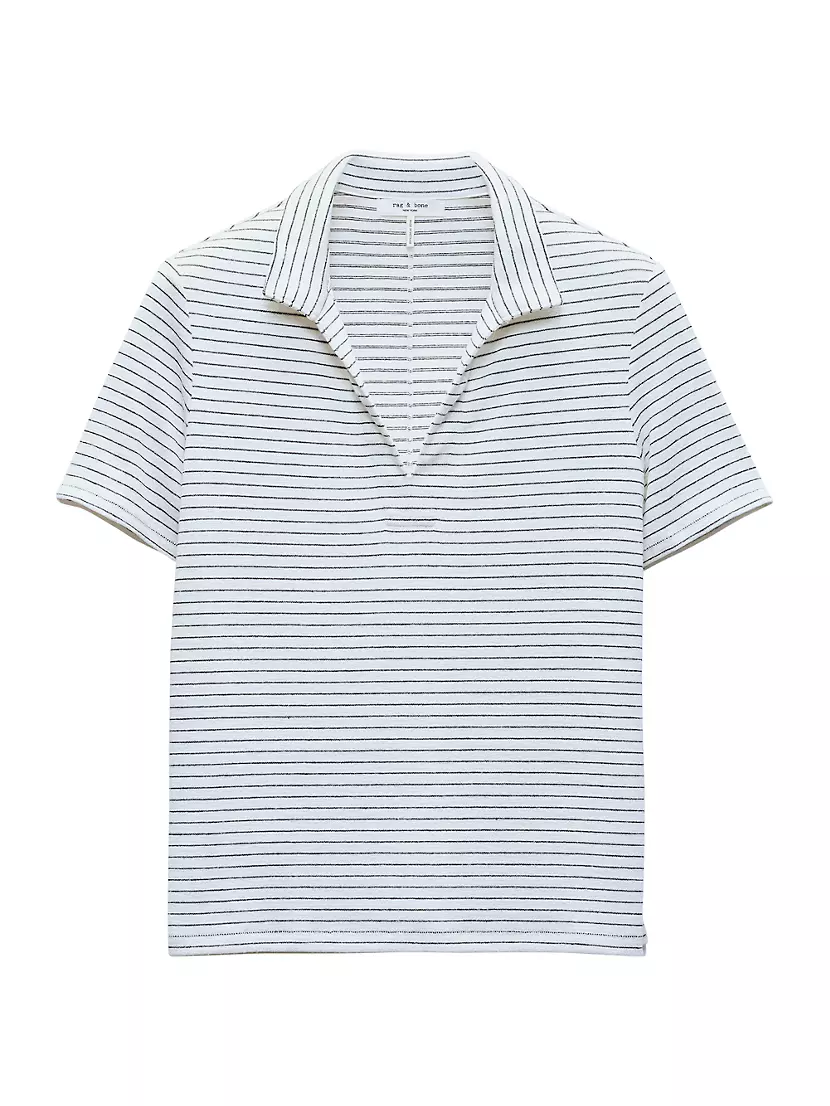 Женская Блузка Rag & Bone Striped Knit Polo Top Rag & Bone