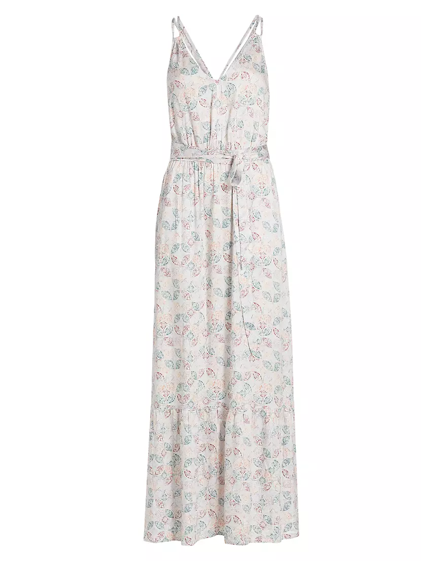 Gisella Printed Tie-Waist Maxi Dress Splendid