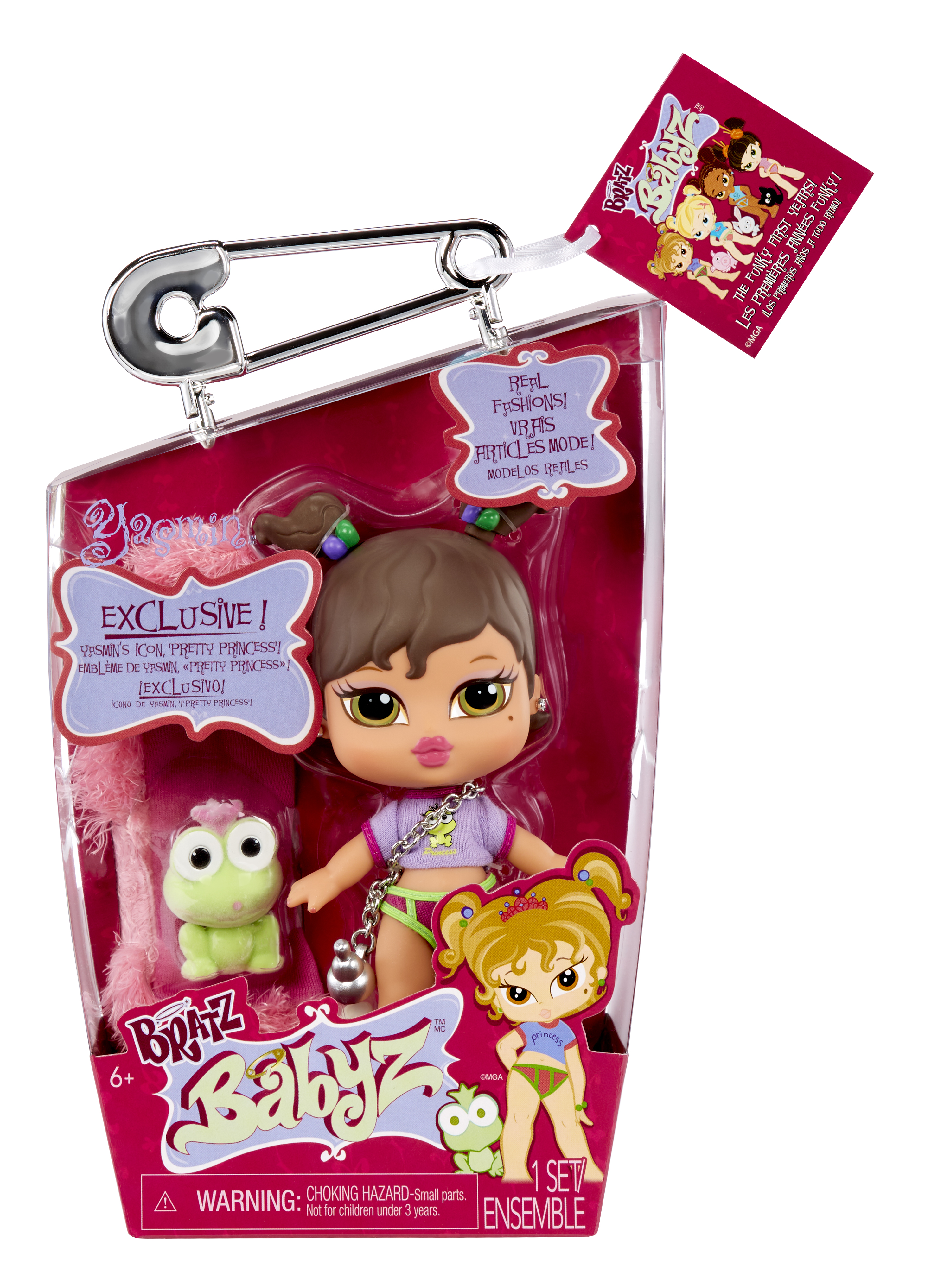 Кукла Yasmin серии Babyz с настоящей одеждой и питомцем, 20 см, восхитительная Bratz