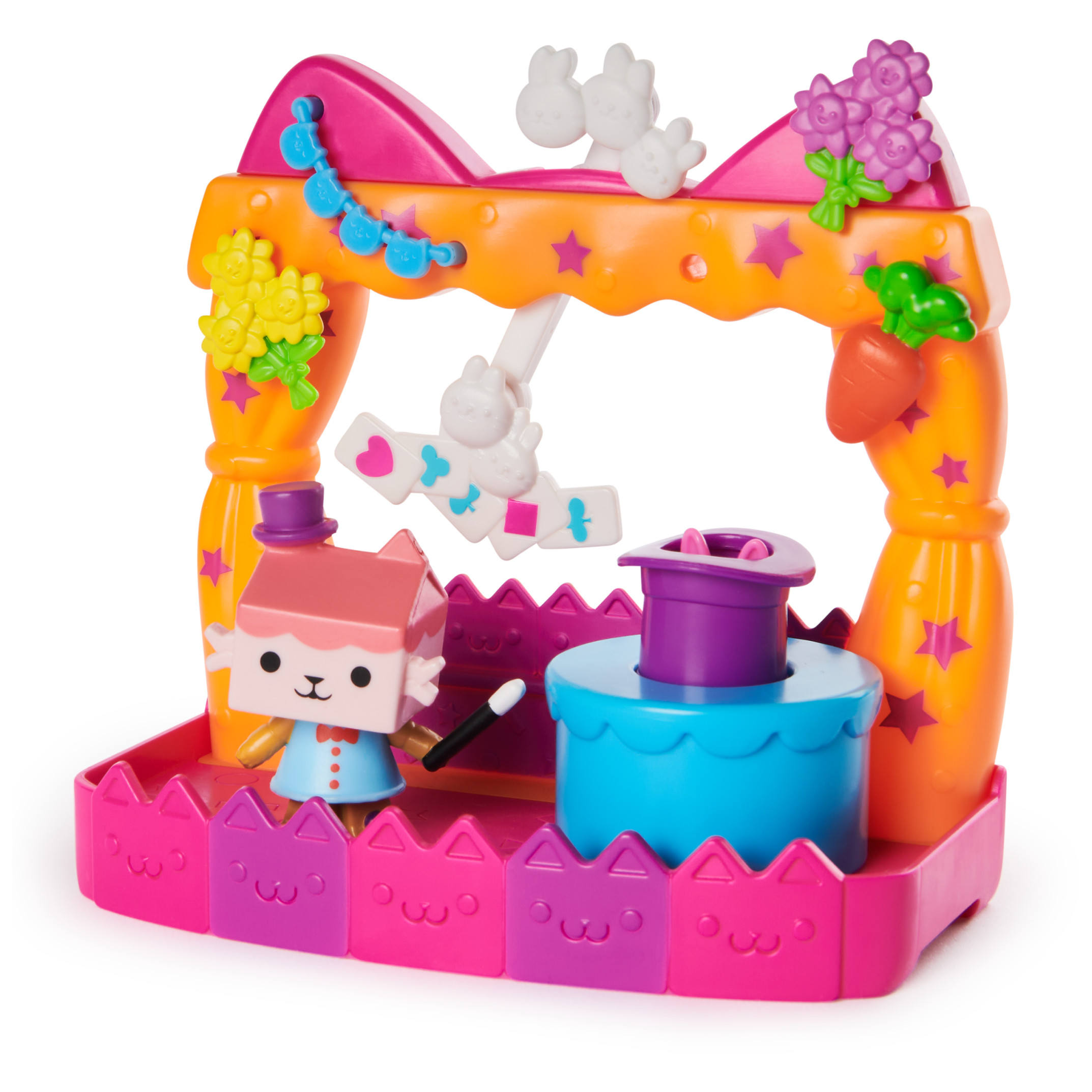 Gabby’s Dollhouse, Baby Box Talent Show Balcony Playset with Toy Figures & Accessories Gabby's Dollhouse