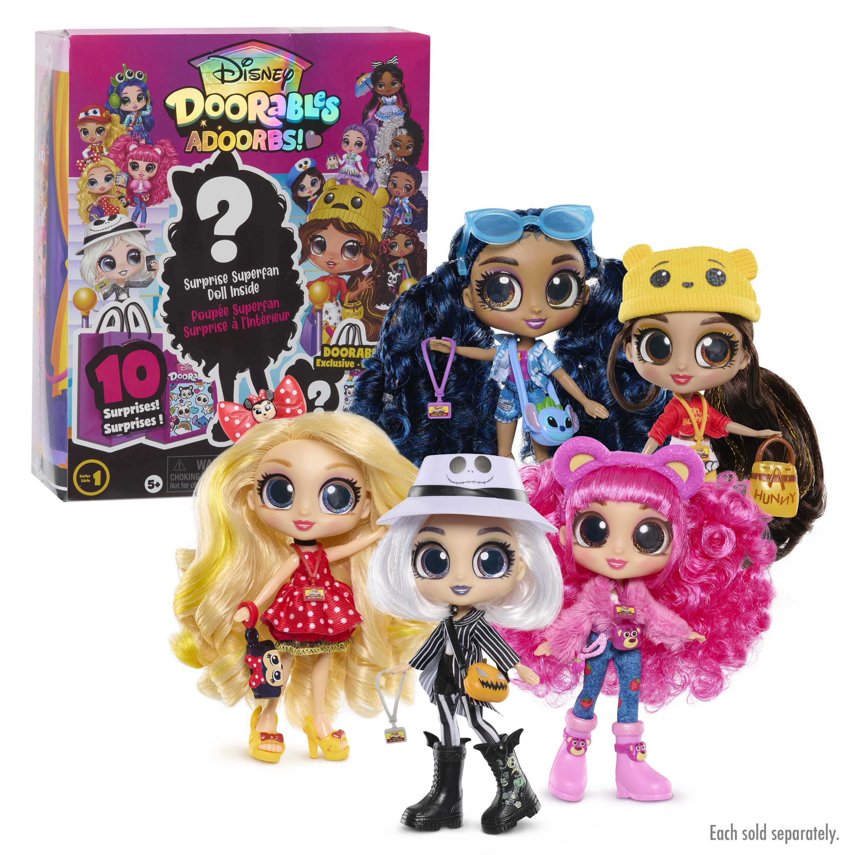 Disney Doorables ADOORBS Dolls, Collectible and Fashionable Dolls, Inspired by Disney Characters, Kids Toys for Ages 5 Up by Just Play Disney Doorables