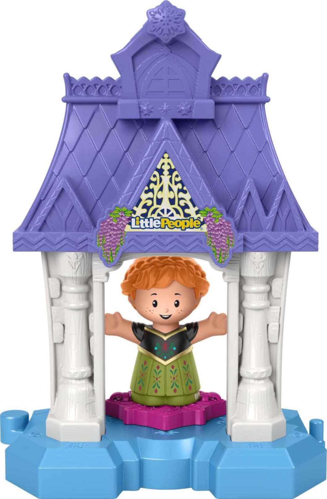 Disney Congelado Anna en Arendelle Little People Playset Portátil con Figura para Niños Pequeños Little People