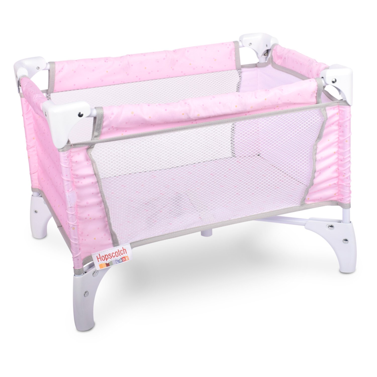 Hopscotch Lane My Baby Doll’s Plastic Travel Crib, Baby Doll Accessory, Children Ages 2+ Hopscotch Lane