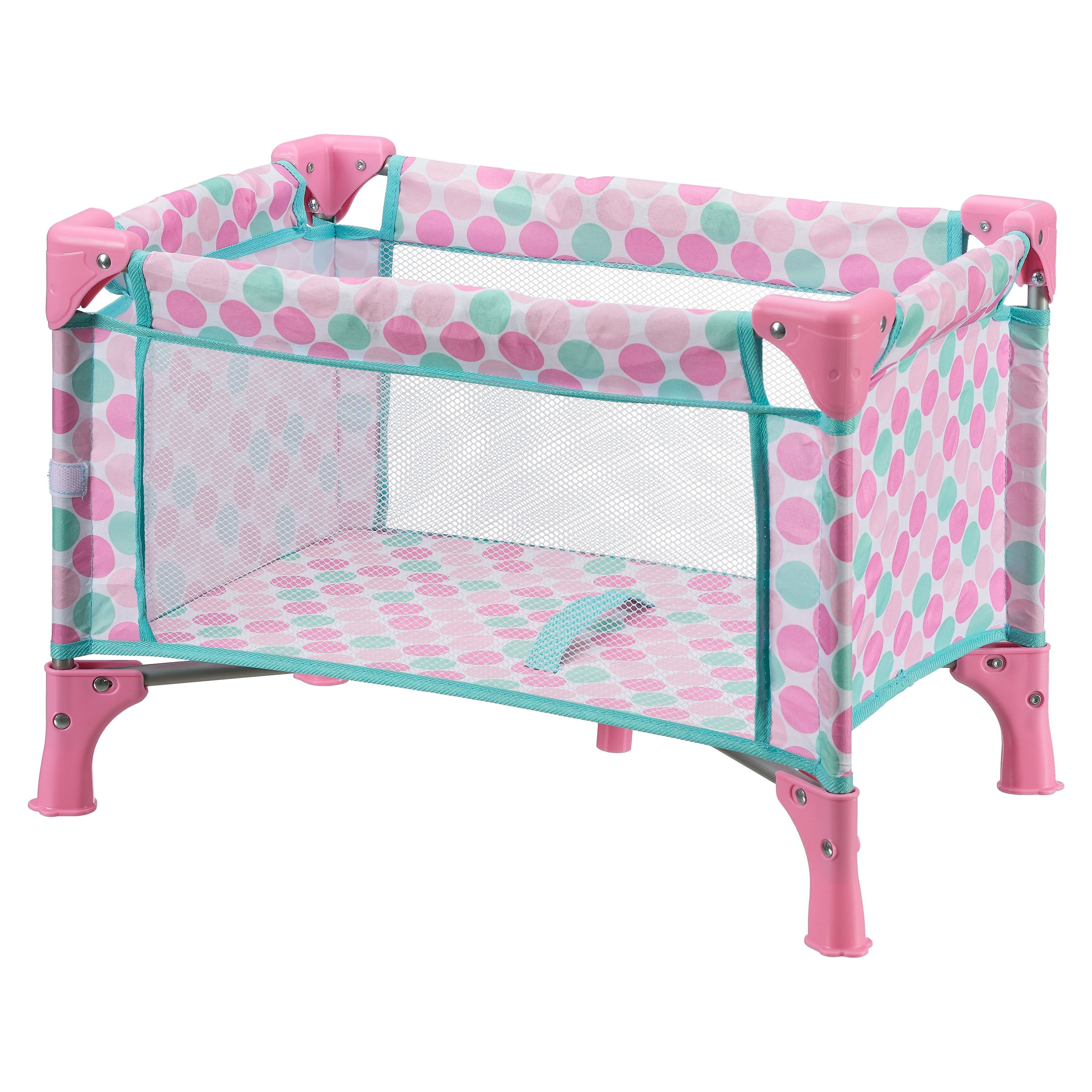 My Sweet Love Folding Crib for 18" Dolls, Pink, 13.39 Inch Tall My Sweet Love