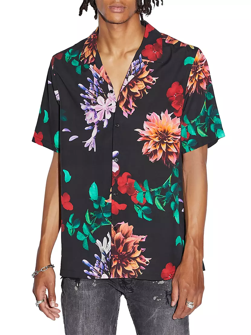 Мужская Повседневная рубашка Ksubi Floral Button-Front Ksubi